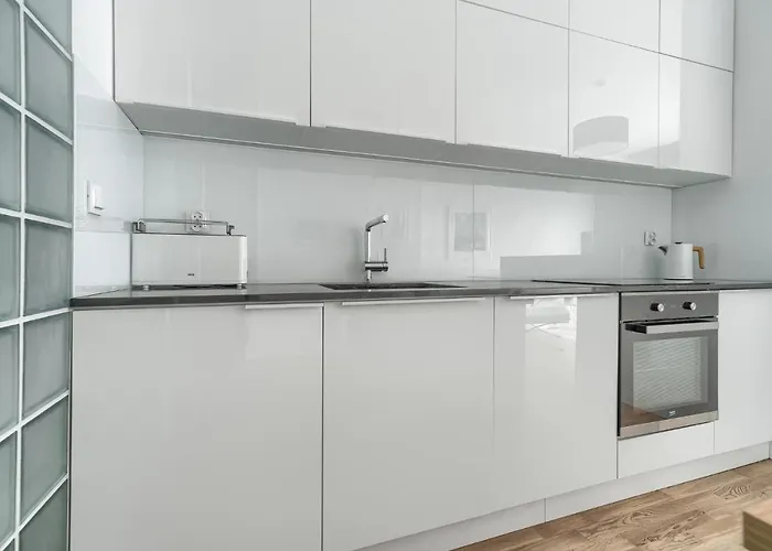 Hanza Tower 22 White Jacussi & Sauna & Pool &